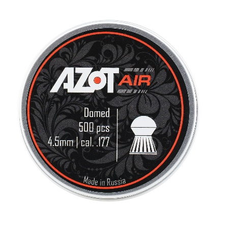 Пули пневматические к.4,5мм Azot Air Domed  m=0,50 г. (500 шт.)