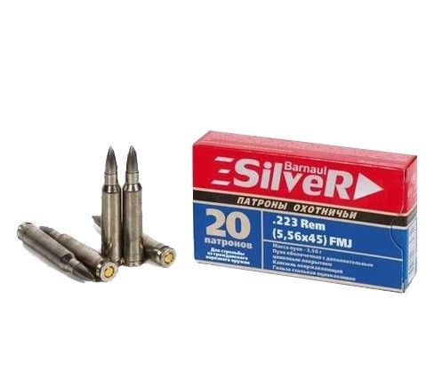 Патрон охотничий к.223Rem БПЗ FMJ 3,56 г. оцинковка Минор