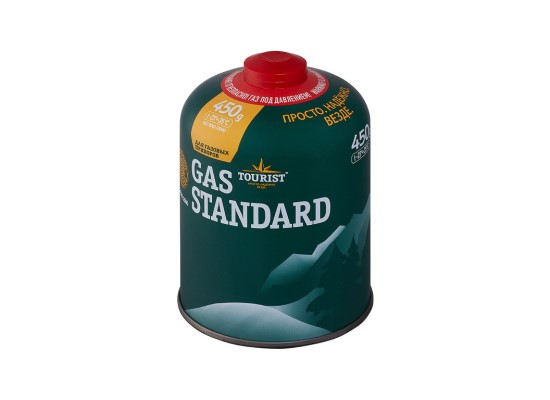 Баллон газовый резьбовой Tourist Standard, 450 г.