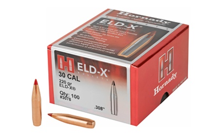 Пуля к.308Win/30-06Sprg/300WM Hornady ELD-X 220grs/14,3 г.