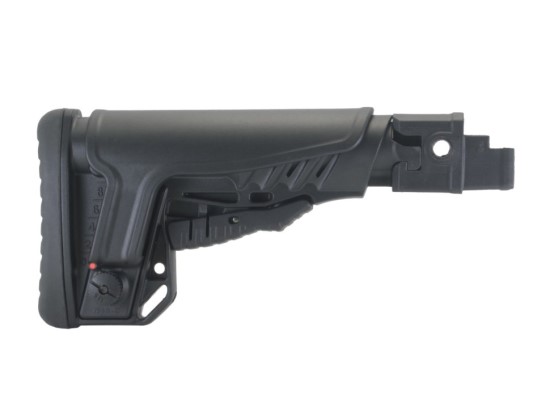 Приклад складной (комплект) TBS Shock на нескладные АК (АКМ, ВПО-136) DLG Tactical (Чёрный)
