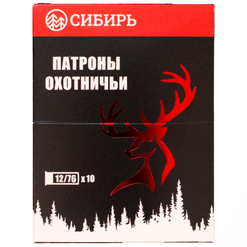 Патрон к.12х76 Сибирь Premium Магнум №1, 46 г. Новосибирск