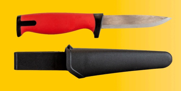 Нож HL Basic Black+Red, клинок 10 см (VT204-C)
