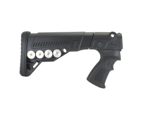 Приклад с патронташем (комплект) TBS Utility на Remington 870; -750, Hawk 982 DLG Tactical (Чёрный)