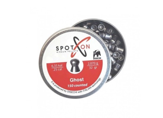 Пули пневматические к.6,35 мм SPOTON Ghost m=2.07 г (150шт)