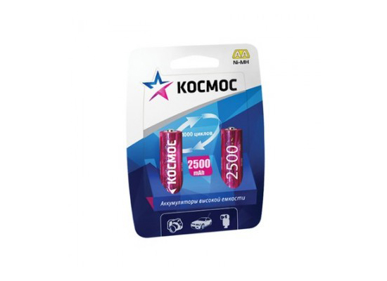 Аккумулятор Космос NIMH (R 6) - 2500 mAh