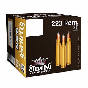 Патрон охотничий к.223Rem Sterling FMJ 55 gr. (3,56 г.)