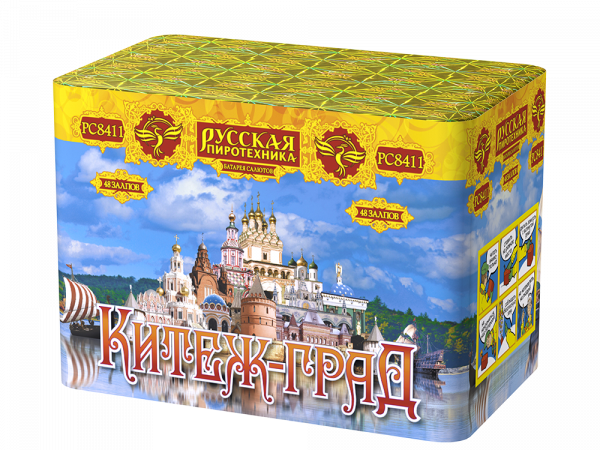 Батарея салютов Китеж-град (1,1" х 48) модуль (Русская пиротехника)