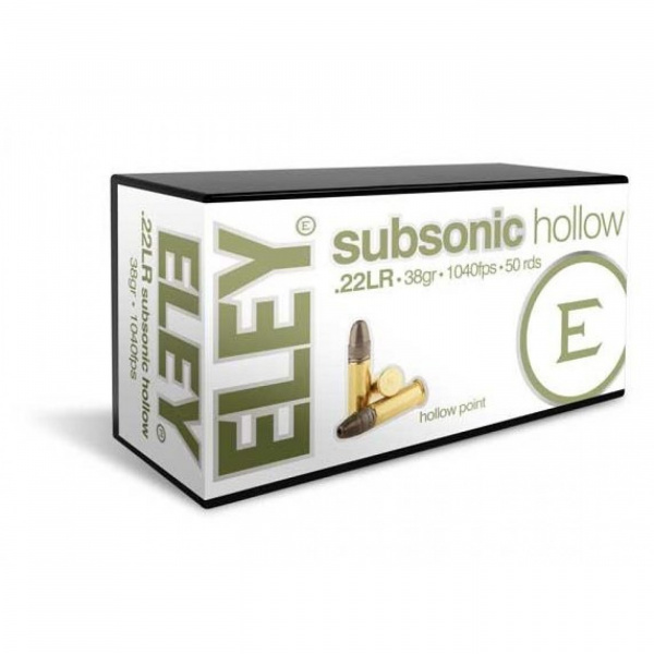 Патрон охотничий к.22LR ELEY Subsonic Hollow