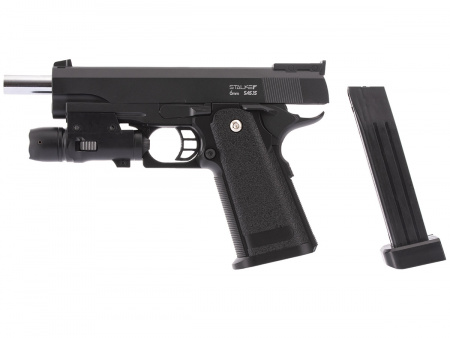 Stalker SA5.1S Spring (Hi-Capa 5.1) имитатор ПБС + ЛЦУ, к.6 мм AirSoft, металл, маг.16 шар,до 80 м/с
