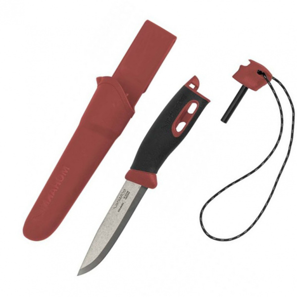 Нож Morakniv Companion Spark Red с огнивом