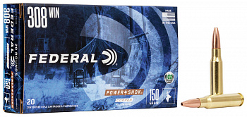 Патрон охотничий к.308Win Federal Power Shok SP 9,7 г.