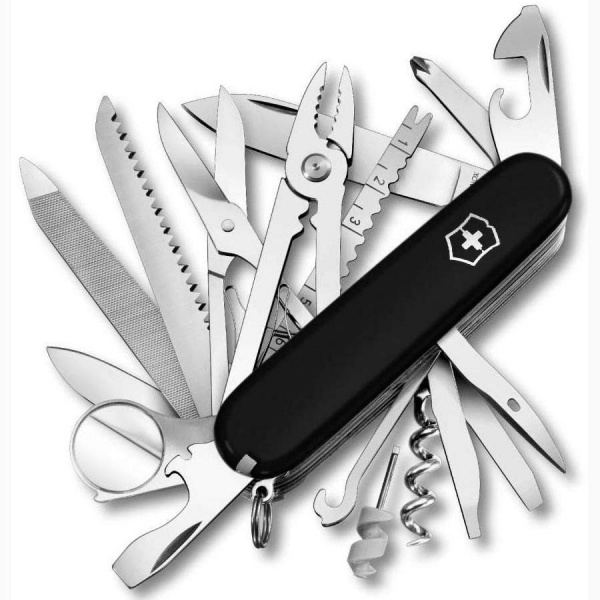 Нож Victorinox 1.6795.3 SwissChamp, 91 мм, 33 функции, чёрный