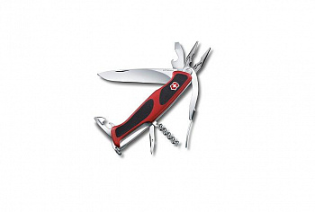 Нож Victorinox 0.9723.С RangerGrip 74, 130 мм, 14 функций, красный с черным