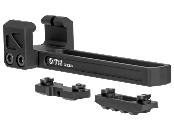 Кронштейн GTS Q.115 для установки сошек на СВД/Тигр, 3 слота M-LOK, база Harris + база Picatinny