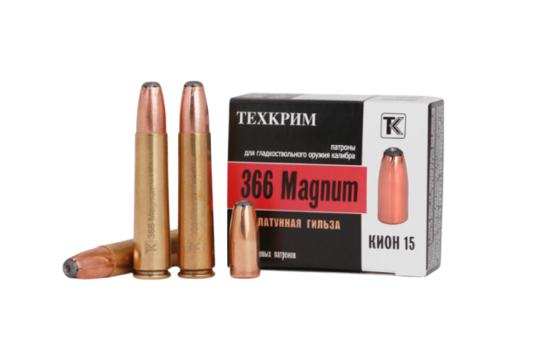 Патрон к.366 Magnum Техкрим FMJ-2 15,0 г. 