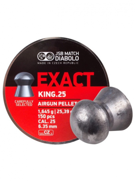 Пули пневматические к.6,35мм JSB Exact King Diabolo m=1,645 г. (150шт)