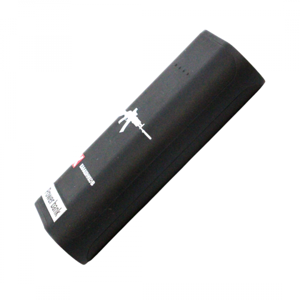 Портативное АКБ 5200 mAh чёрный с силуэтом автомата Калашникова и фирменным логотипом 