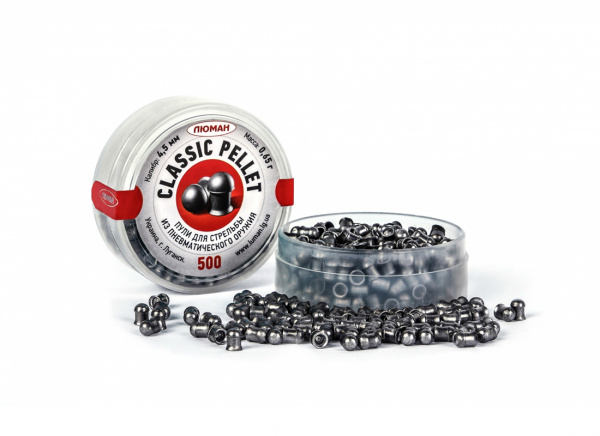 Пули пневматические к.4,5мм Люман Classic pellets m=0,65 г (300шт)