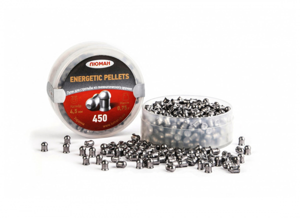 Пули пневматические к.4,5мм Люман Energetic Pellets m=0,75 г (450шт)