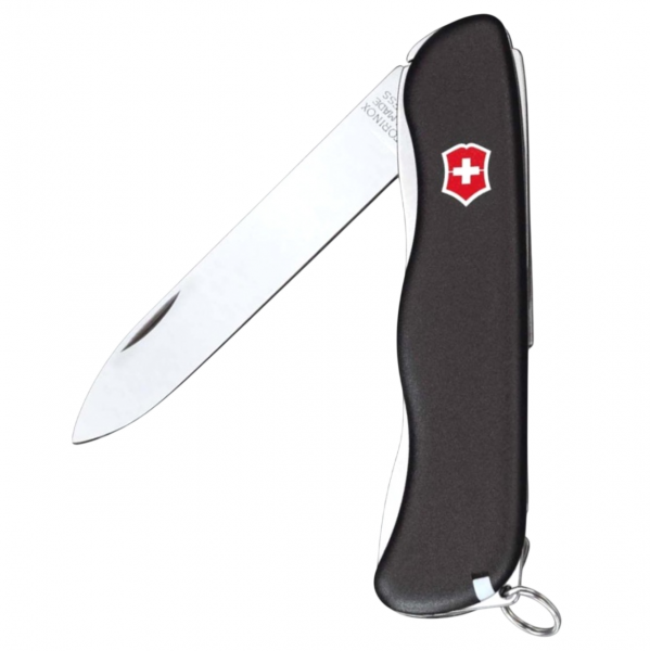 Нож Victorinox 0.8413.3 Sentinel, 111 мм, 4 функции, с фиксатором лезвия, черный