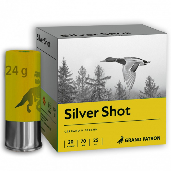 Патрон к.20х70 Grand Patron №1 Silver Shot 24 г.