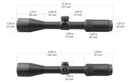 Прицел оптический Vector Optics Matiz 3-9x40, сетка MIL, d=1", без подсветки