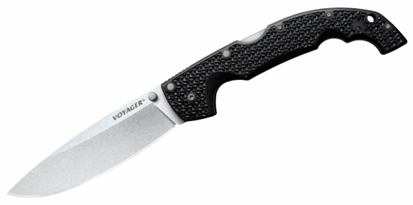 Нож Cold Steel Voyager XL Drop Point Plain Edge, AUS8A, рук. Griv-Ex