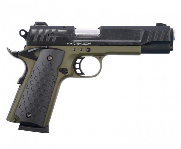 Пистолет сигнальный мод.K 1911 KURS Classic хаки к.5,5мм под патрон 10ТК