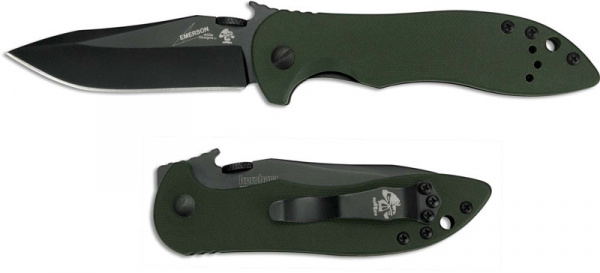 Нож Kershaw/Emerson CQC-5K, сталь 8Cr13MoV, рукоять зелён. G10