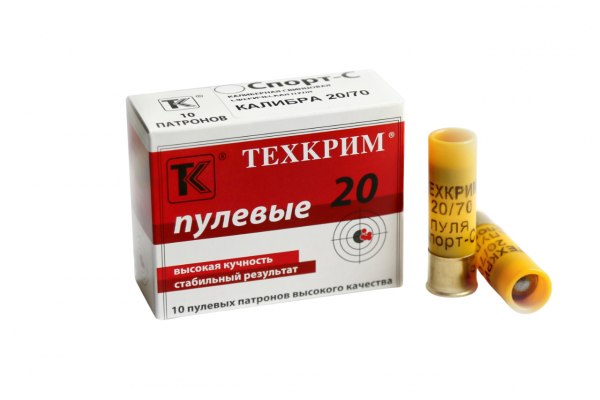 Патрон к.20х70 ТехКрим пуля Спорт-С 22,5г
