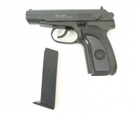 Пистолет Galaxy G.29B (ПМ) чёрная рукоятка к.6 мм пружинный