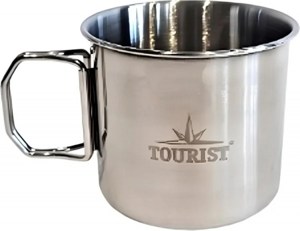 Кружка Tourist Mug Fold-340, складные ручки, 340 мл, нерж. сталь
