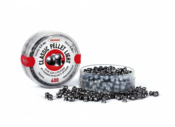 Пули пневматические к.4,5мм Люман Classic Pellets Light m=0,56 г (400шт)
