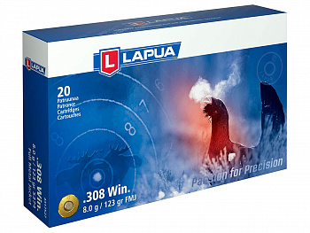 Патрон охотничий к.308Win Lapua FMJ 8,0 г.