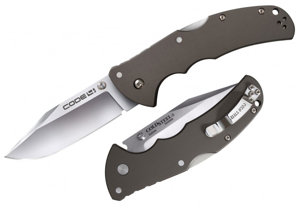 Нож Cold Steel Code 4 Clip Point, сталь S35VN, рук. алюминий