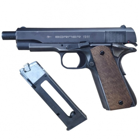 Пистолет пневматический BORNER 1911 Blowback к. 4,5 мм