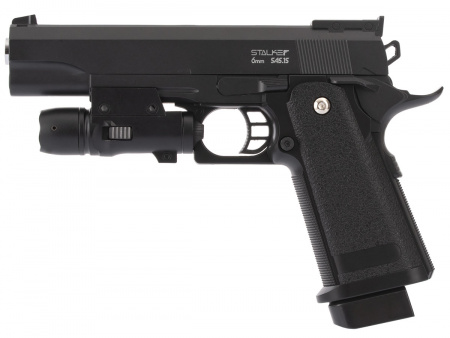 Stalker SA5.1S Spring (Hi-Capa 5.1) имитатор ПБС + ЛЦУ, к.6 мм AirSoft, металл, маг.16 шар,до 80 м/с