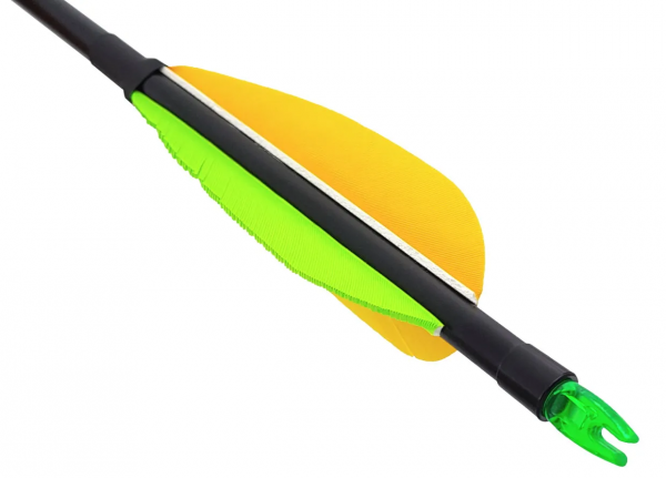 Стрела лучная фиберглассовая Centershot Spark 500 30" натуральное оперение