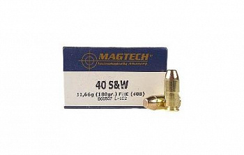 Патрон охотничий к.40S&W Magtech FMJ-Flat CBC