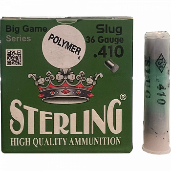 Патрон к.410х65 Sterling пуля SLUG POLYMER (уп.25шт.)