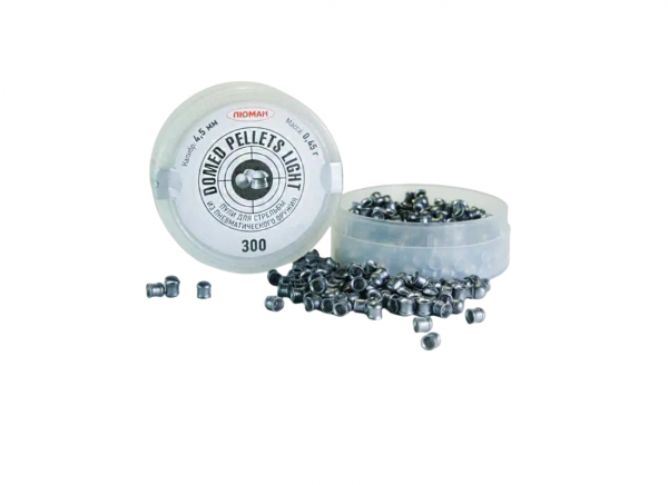 Пули пневматические к.4,5мм Люман Domed Pellets Light m=0,45 г. (300шт)
