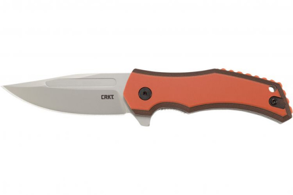 Нож CRKT Fawkes Orange, сталь1.4116SS, рукоять оранж. G10