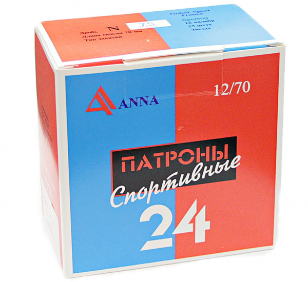 Патрон к.12х70 ANNA SPORT №7,5 24г (Казахстан)