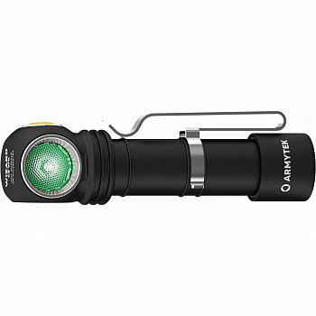 Фонарь налобный Armytek Wizard C2 WG Magnet USB (тёплый свет) 1020/400 лм белый/зелёный свет