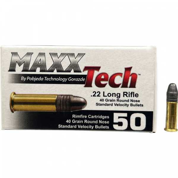 Патрон охотничий к.22LR MAXXTech 40 LRN 