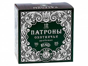 Патрон к.12х70 СКМ Русь №3 32 г. П/К