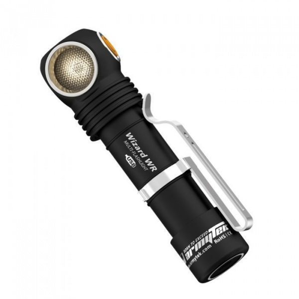 Фонарь налобный Armytek Wizard C2 WR Magnet USB (тёплый свет) белый/красный свет