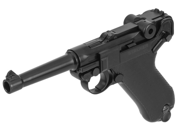 Пистолет пневматический Stalker STL (Luger P08) к.4,5 мм, Hop-Up, Blowback