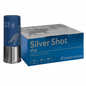 Патрон к.12х70 Grand Patron Silver Shot пуля B&P 32 г.